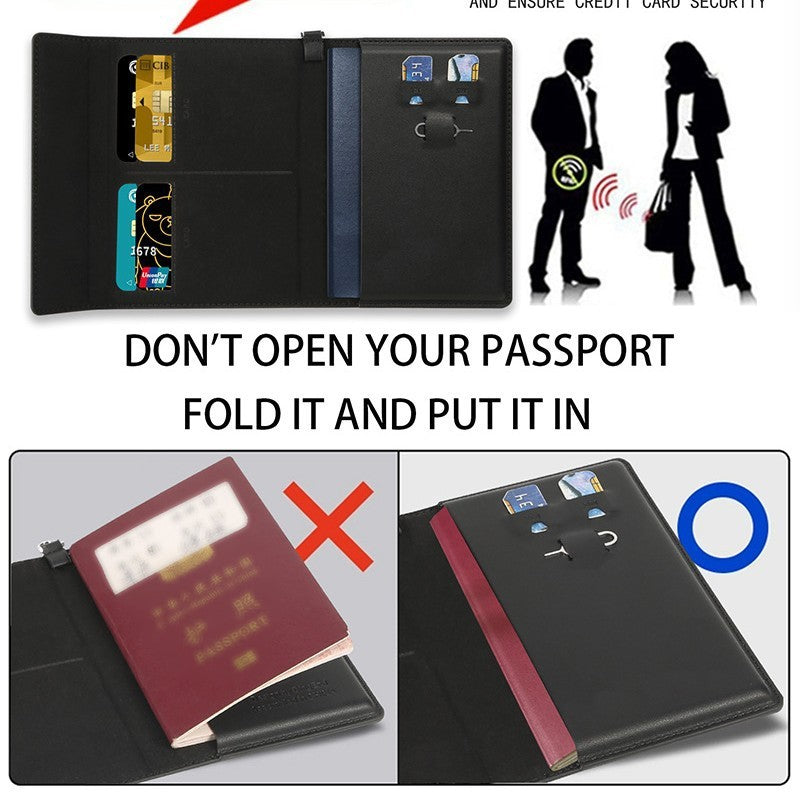 Anti-theft Swiping Stylish And Versatile Large Capacity Passport Case