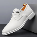 Men's Dress Shoes British Business Soft Leather Pointed Toe