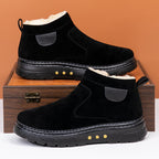 Warm Non-slip Sheep Wool Plus Velvet Thick Cotton Shoes