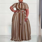 European And American Fashion Plus-size Two-piece Set