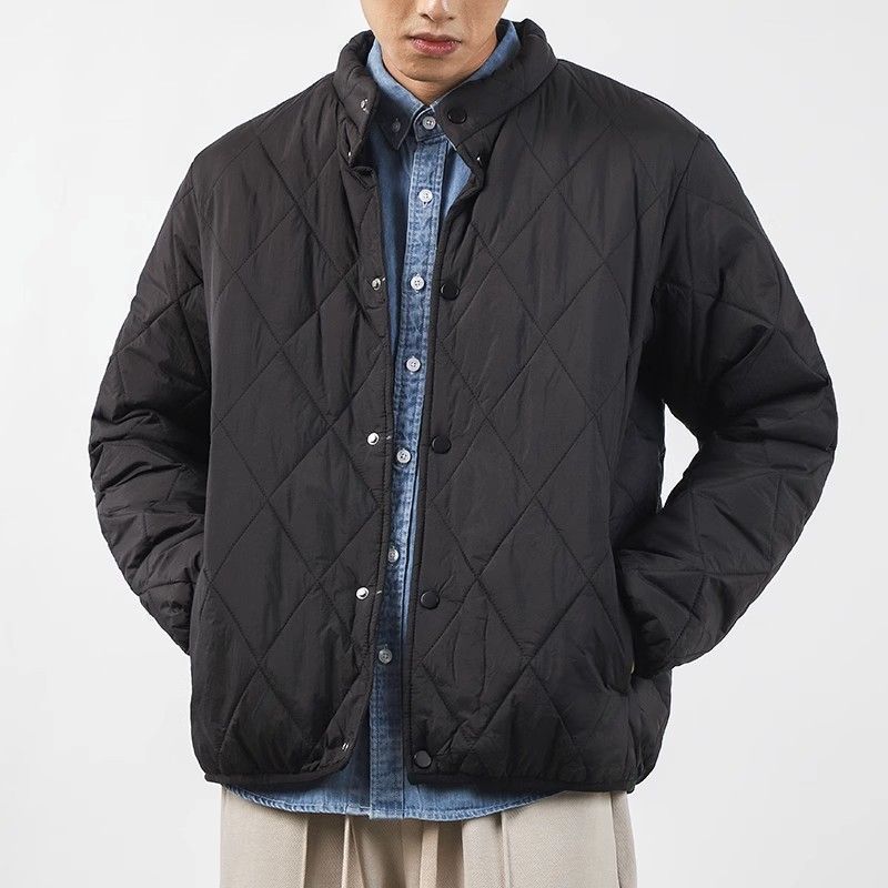 Men's Thickened Winter Warm Diamond Lattice Cotton-padded Jacket