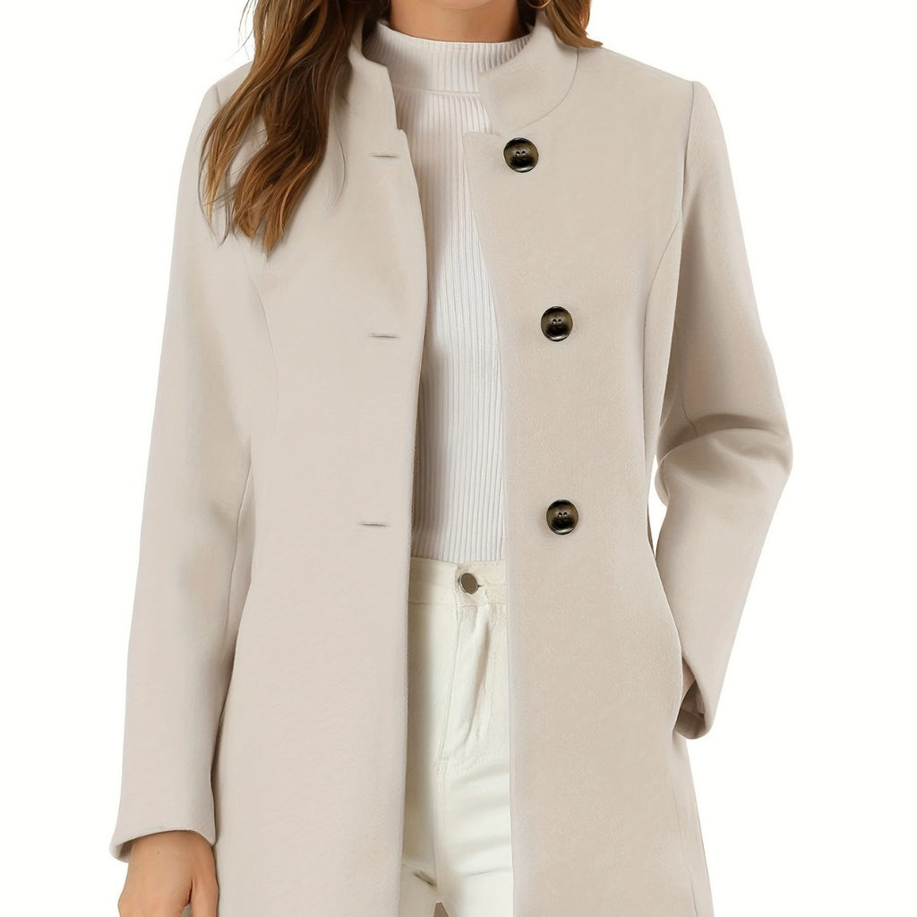 Women's Coat Fashion Casual Solid Color Autumn And Winter