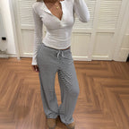 Versatile Casual Straight-leg Pants For Women