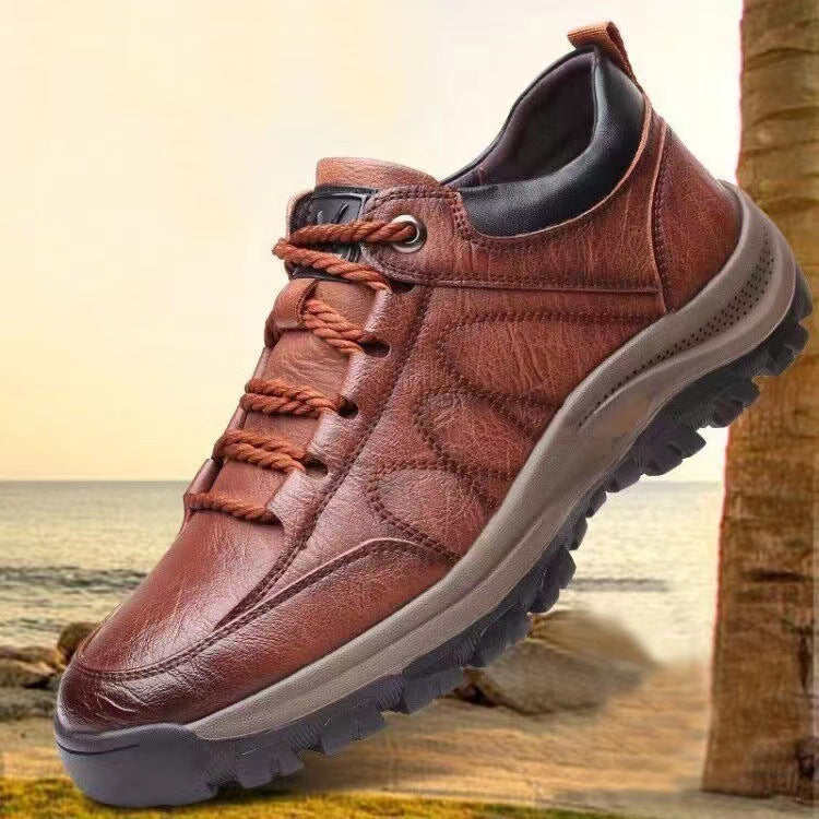Plus Size Men's Shoes Leather Outdoor