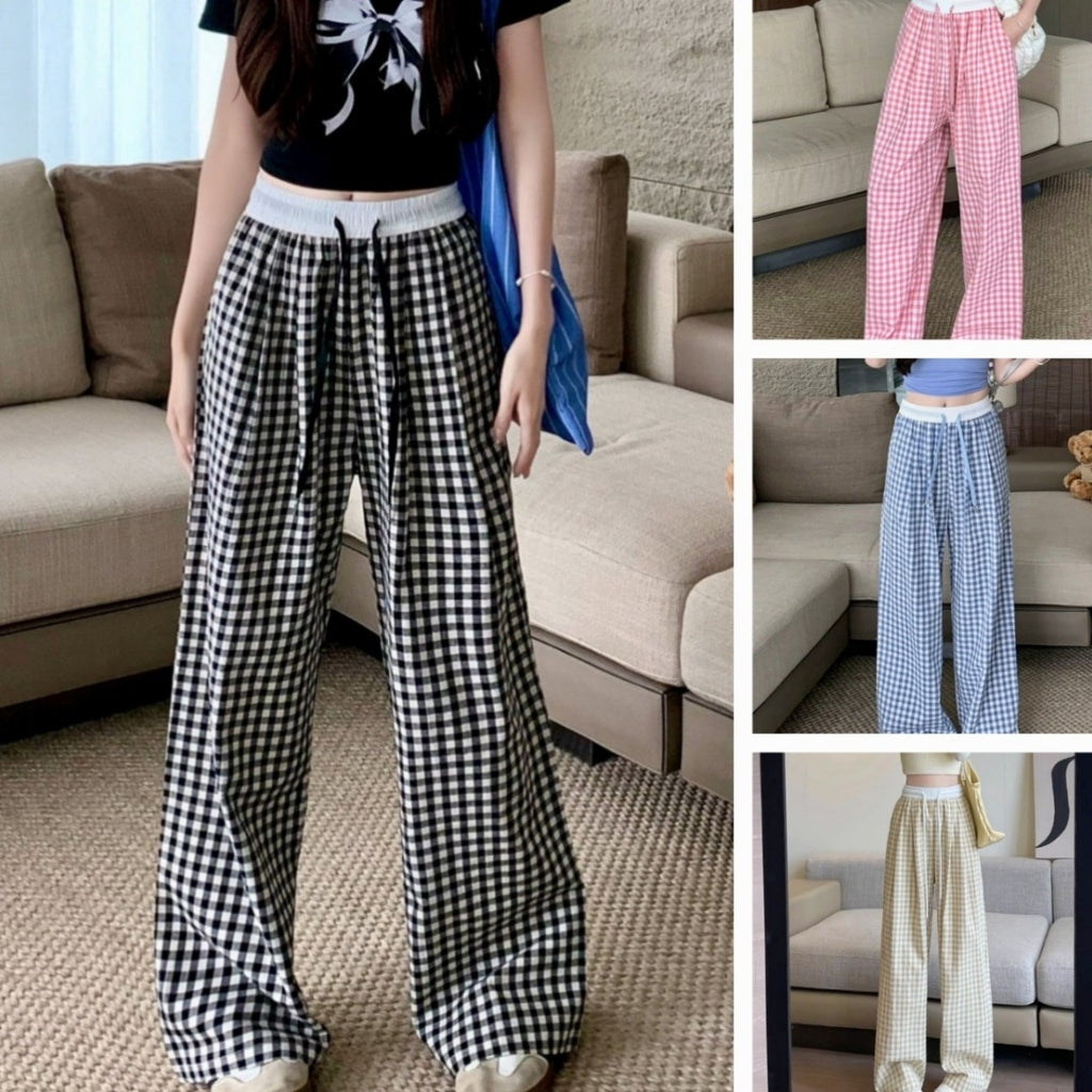Women's Thin High-Waist Drape Straight Versatile Casual Pants