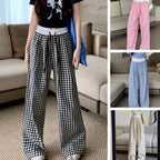 Women's Thin High-Waist Drape Straight Versatile Casual Pants