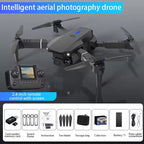 2025 E88 Pro Mini Drone With Screen Control 4K Dual Camera Optical Flow Positioning LED Lighting Remote Control