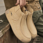 Autumn Side Zipper Vgenuine Leather Non-slip Work Shoes