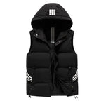 Men's Coat Hooded Thickened Warm Waistcoat Cotton Vest