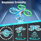 4DRC V33 RC Drone WIFI FPV 6K HD Dual Camera Selfie Quadcopter 360  Rolling Toy - The Premium