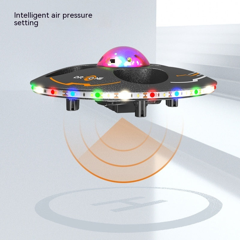 Remote Control Flying Saucer Drop-resistant Luminous Children UAV Toy