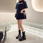 Simple Thick-soled Martin Boots For Women