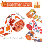 4 Rolls Thanksgiving Ribbon - The Premium