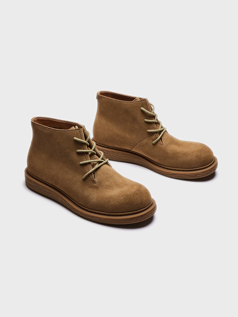 Imported Waterproof Suede Cowhide Desert Boots Men's Outdoor Worker