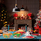 12Pcs Christmas Paper Food Tray - The Premium