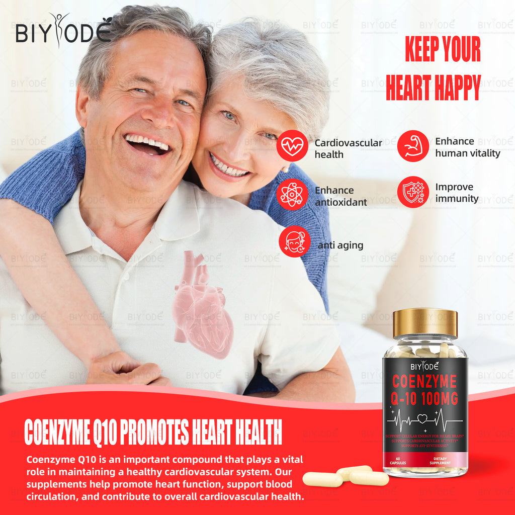 OEM Custom Coenzyme Coq10 Supplement For Blood And Heart Health Coq 10 Capsules