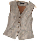 Fashionable All-match Slim Fit Sleeveless Waistcoat Vest Women