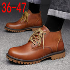 High Quality Height Increasing Insole First Layer Cowhide Big Head Men's Shoes