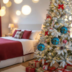 4PCS Set Christmas Glass Ball Ornaments Hanging Tree Decor Shiny Holiday Party Supplies Tree Decorations FBA Shipment - The Premium