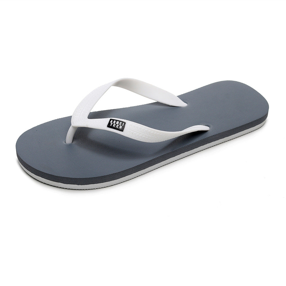 Men's Trendy Rubber Non-slip Fashion Flip-flop Beach Slippers