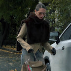 New Solid Color Half Turtleneck Sleeveless Fur Vest For Women