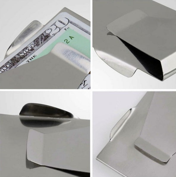 Stainless Steel Multi-purpose Wallet Banknote Clip  Bank Card Holder  Wallet  Metal Wallet US Dollar Clip