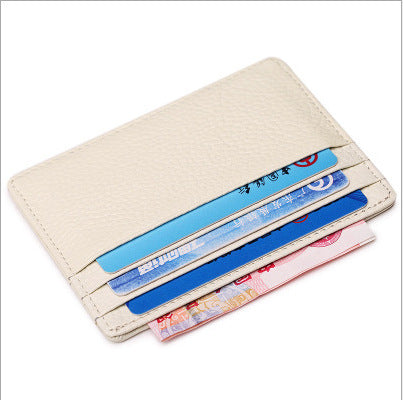 Men's And Women's Multi-Card Position Leather Small Card Holder For Men