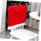 Christmas Chair Covers, Santa Claus Hat Slipcover Xmas Chair Back Cover For Christmas Din - The Premium
