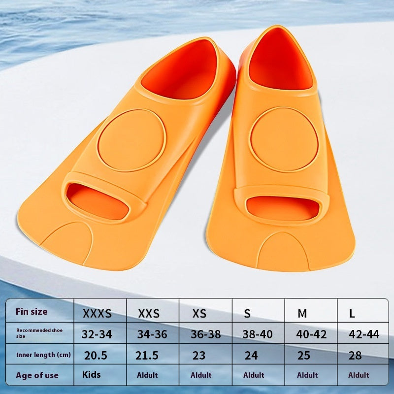 Swimming Flippers Freestyle Silicone Short Flippers