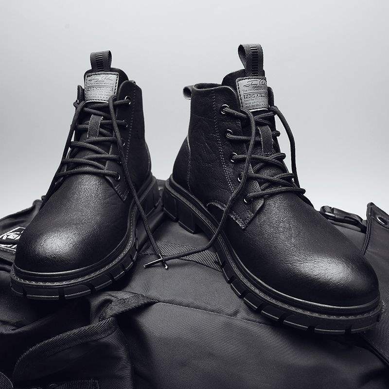 Men's Shoes British Style Tooling Leather Boots