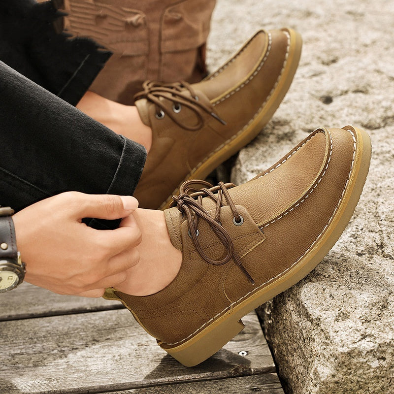 Autumn New Casual Leather Shoes Men's Casual Daily