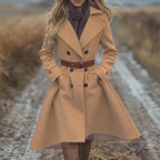 Fashion Women's Wear Thickened Slim Fit All-match Solid Color Coat