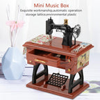 Sewing machine music box mini retro