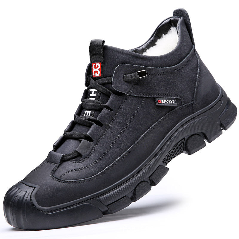 Cotton Wool Cold-proof Non-slip Warm Velvet Padded Thickened Northeast Snow Boots Large Size Shoes