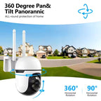 WESECUU 3MP PTZ Mini Wifi CCTV Camera