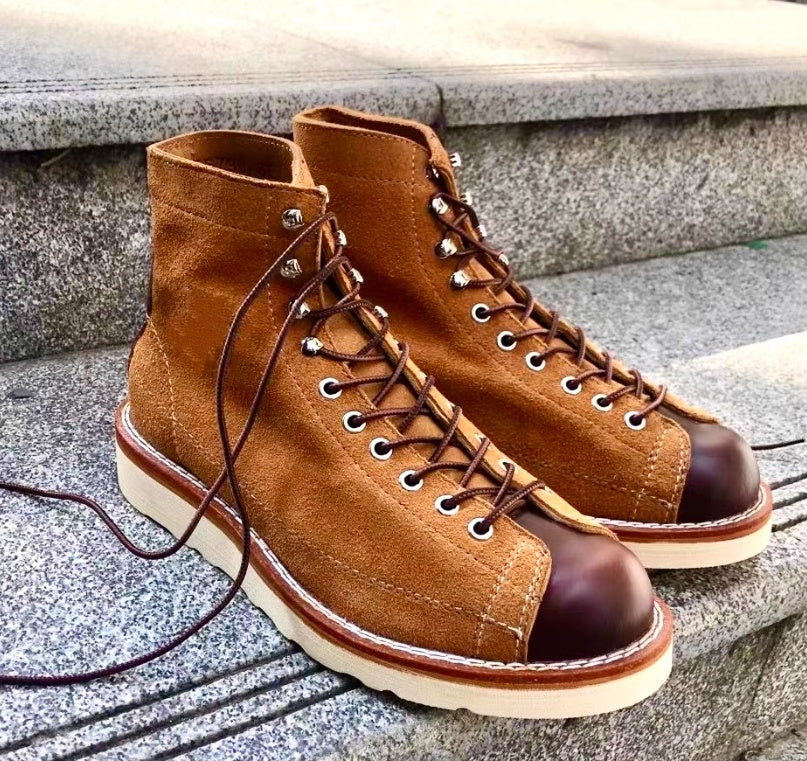 Stitching Martin Boots Retro Easy Matching British Style Working Boots