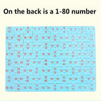 80PCS wooden educational toys educational development baby kids training toys children animal puzzle