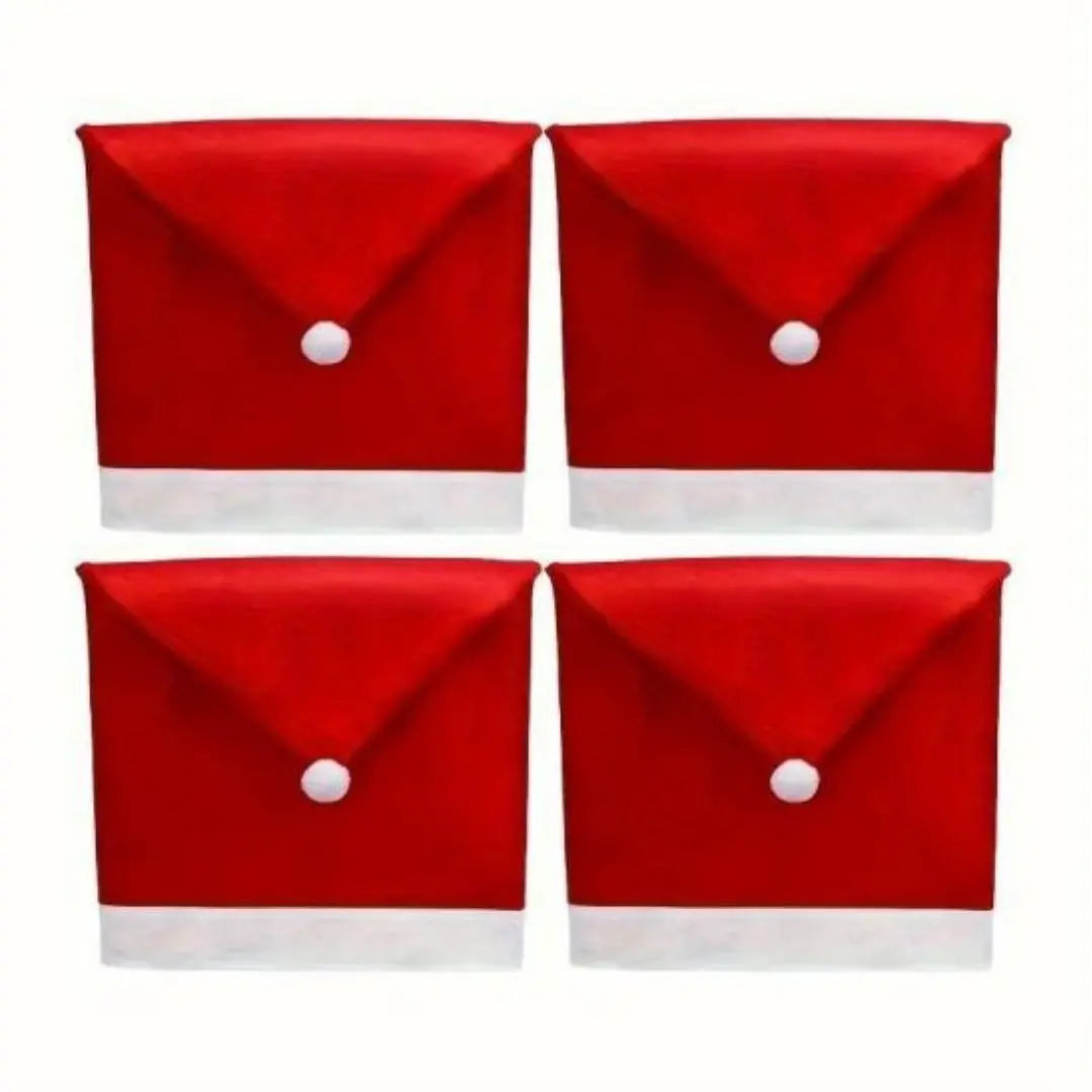 Christmas Chair Covers, Santa Claus Hat Slipcover Xmas Chair Back Cover For Christmas Din - The Premium