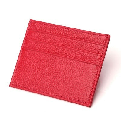 Men's And Women's Multi-Card Position Leather Small Card Holder For Men