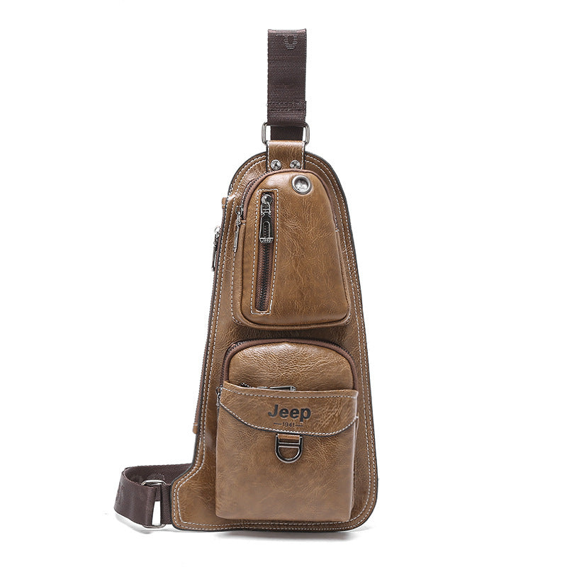 Retro Multifunctional Breast Bag Is Slim And Simple