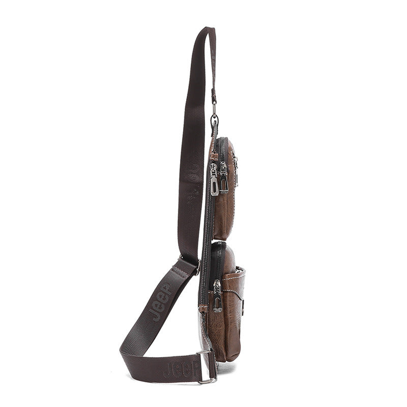 Retro Multifunctional Breast Bag Is Slim And Simple