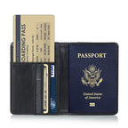Passport Bag Protective Cover Multi-Function Ticket Holder Wallet Credit Card Document Bag