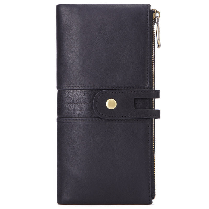Men's Long Large-Capacity Vintage Leather Card Holder