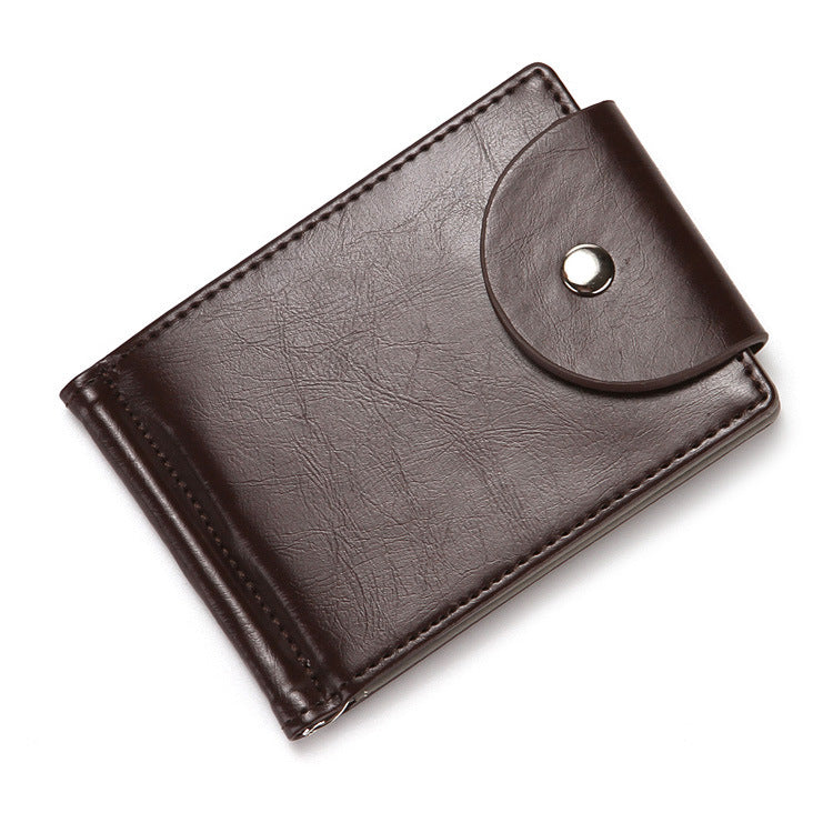 Creative Men'S Wallet Korean Style Flip Buckle Zipper Coin Purse Us Gold Clip Card Holder Card Holder