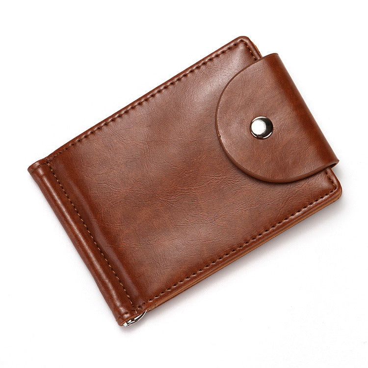 Creative Men'S Wallet Korean Style Flip Buckle Zipper Coin Purse Us Gold Clip Card Holder Card Holder