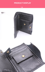 Vertical Style Men's Buckle Wallet, Women's Leather Bag Coin Purse, One Drop Shipping