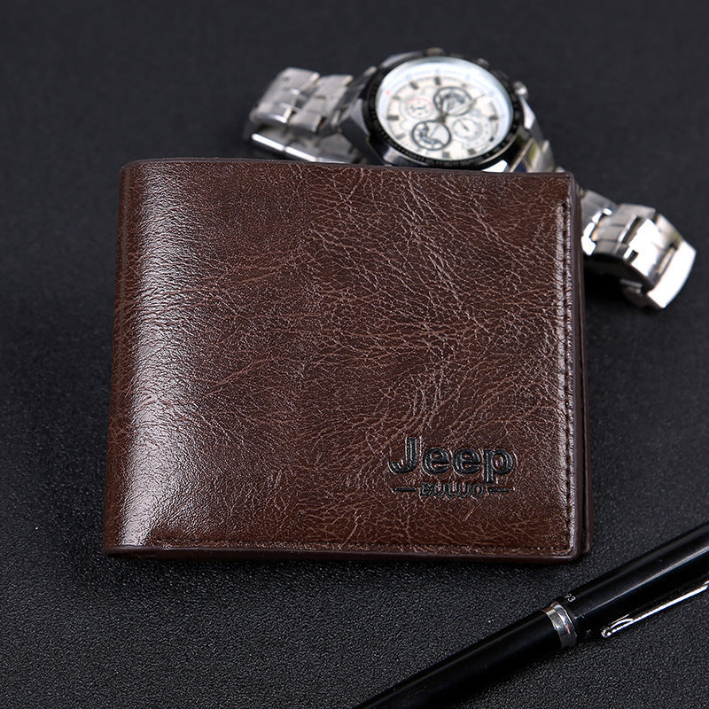 Men's Short Wallet PU Leather