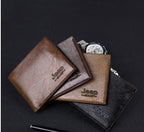 Men's Short Wallet PU Leather