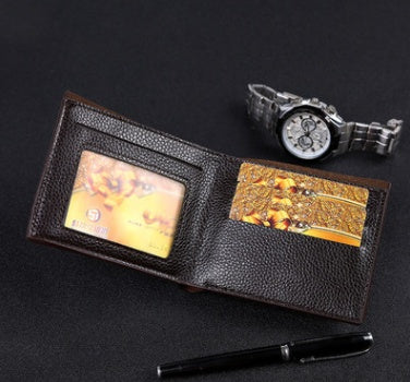 Men's Short Wallet PU Leather