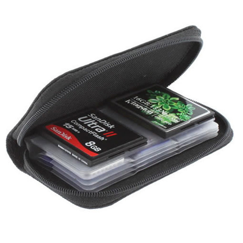 Black Memory Card Storae Carryin Case Holder Wallet
